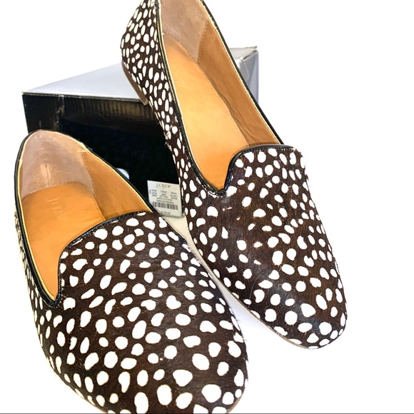 J.Crew Factory Leopard Calf Hair Cora Loafers - Picture 5 of 8